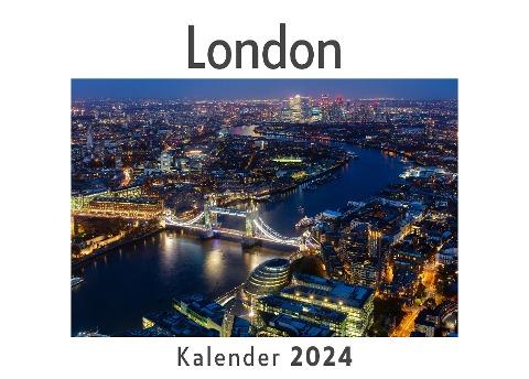 London (Wandkalender 2024, Kalender DIN A4 quer, Monatskalender im Querformat mit Kalendarium, Das perfekte Geschenk)