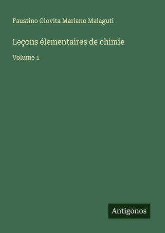 Leçons élementaires de chimie