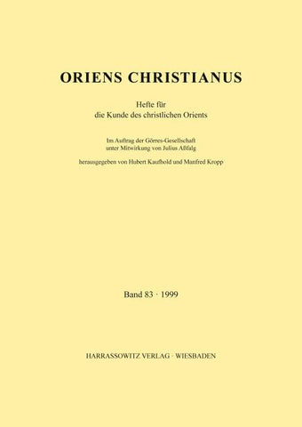 Oriens Christianus 83 (1999)