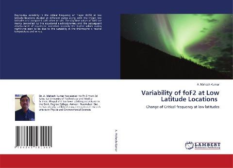 Variability of foF2 at Low Latitude Locations