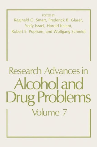 Research Advances in Alcohol and Drug Problems