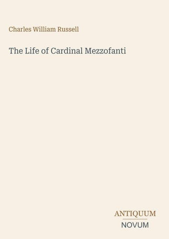 The Life of Cardinal Mezzofanti