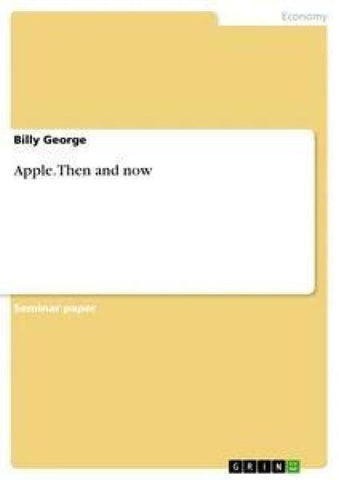 Apple. Then and now