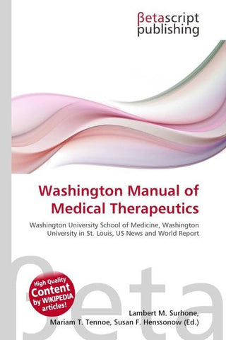 Washington Manual of Medical Therapeutics