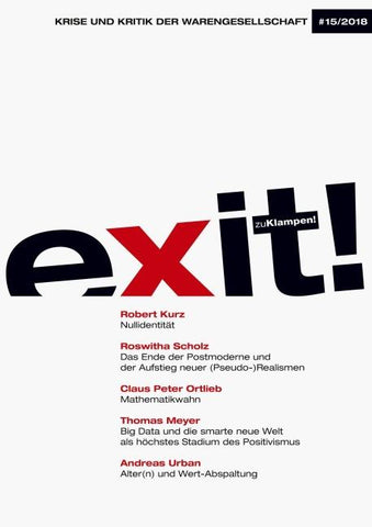 exit! Krise und Kritik der Warengesellschaft