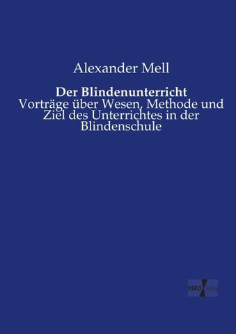 Der Blindenunterricht