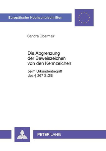 Die Abgrenzung der Beweiszeichen von den Kennzeichen