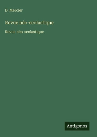 Revue néo-scolastique