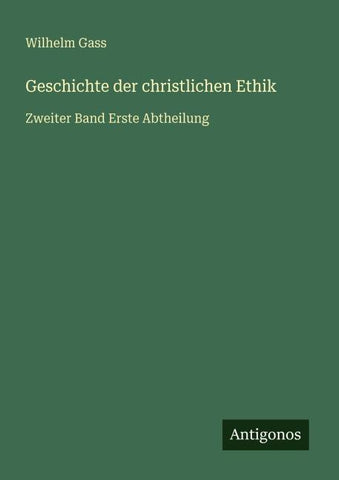 Geschichte der christlichen Ethik