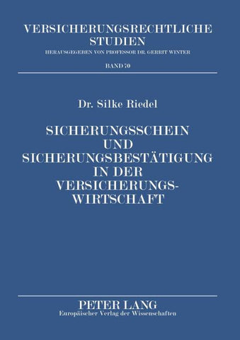 Sicherungsschein und Sicherungsbestätigung in der Versicherungswirtschaft