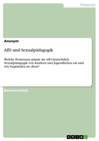 AfD und Sexualpädagogik