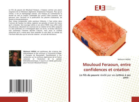 Mouloud Feraoun, entre confidences et création