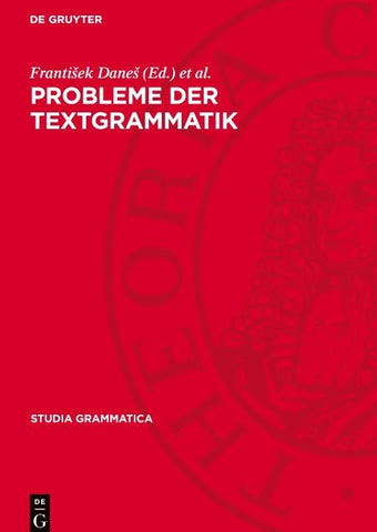 Probleme der Textgrammatik