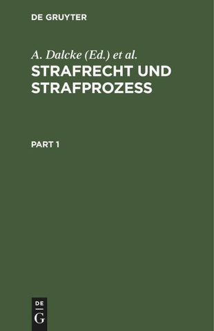 Strafrecht und Strafprozeß