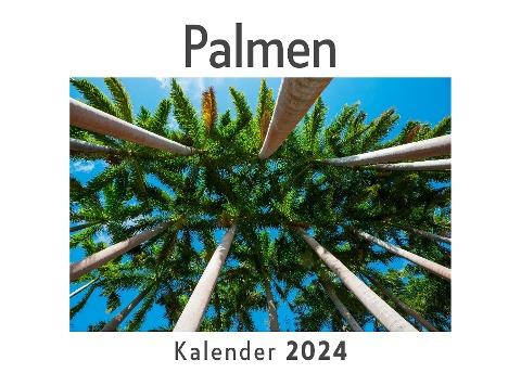 Palmen (Wandkalender 2024, Kalender DIN A4 quer, Monatskalender im Querformat mit Kalendarium, Das perfekte Geschenk)