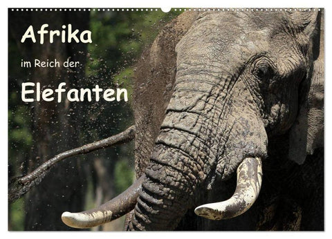 Afrika - im Reich der Elefanten (Wandkalender 2026 DIN A2 quer), CALVENDO Monatskalender