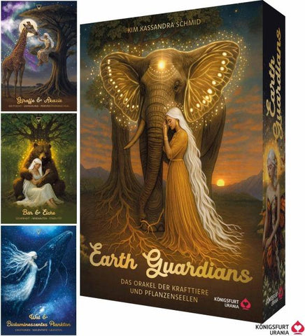 Earth Guardians - Das Orakel der Krafttiere und Pflanzenseelen - 46 farbige Karten, 172-seitiges farbiges Booklet