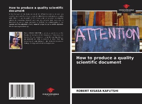 How to produce a quality scientific document