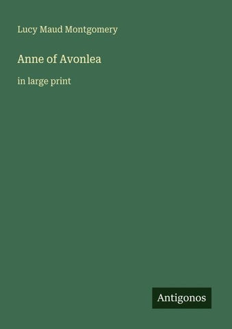 Anne of Avonlea