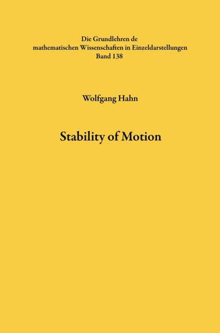 Stability of Motion