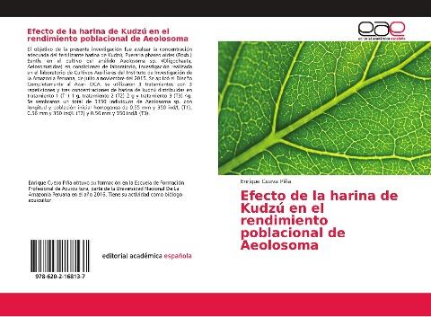 Efecto de la harina de Kudzú en el rendimiento poblacional de Aeolosoma