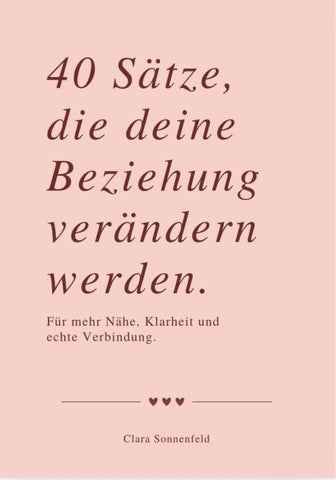 40 SÄTZE, DIE DEINE BEZIEHUNG VERÄNDERN
