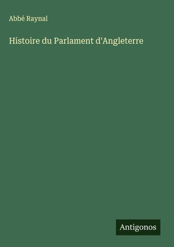 Histoire du Parlament d'Angleterre