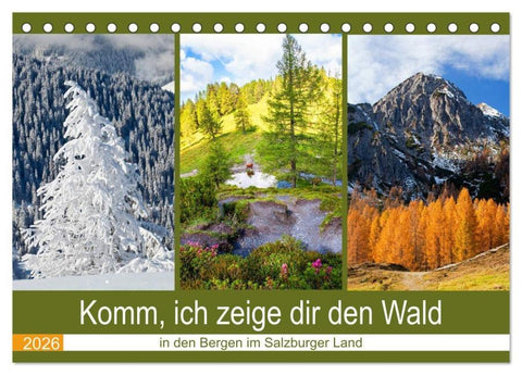 Komm, ich zeige dir den Wald (Tischkalender 2026 DIN A5 quer), CALVENDO Monatskalender