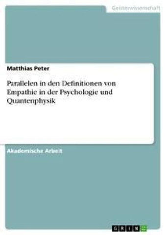 Parallelen in den Definitionen von Empathie in der Psychologie und Quantenphysik