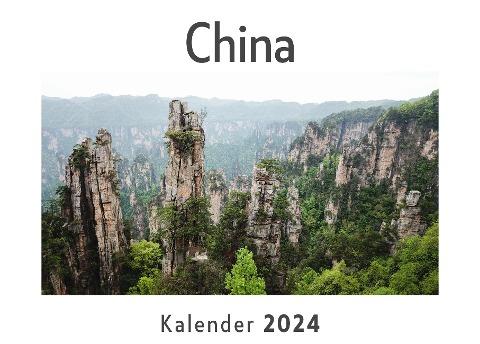 China (Wandkalender 2024, Kalender DIN A4 quer, Monatskalender im Querformat mit Kalendarium, Das perfekte Geschenk)