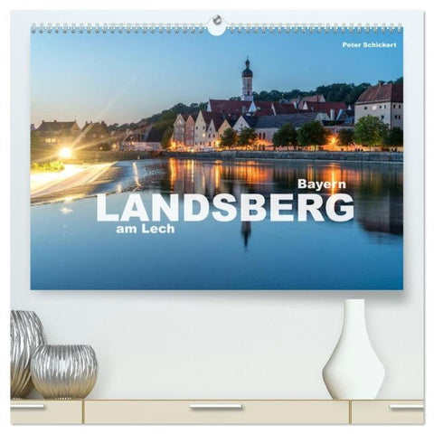 Landsberg am Lech (hochwertiger Premium Wandkalender 2026 DIN A2 quer), Kunstdruck in Hochglanz