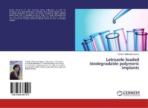 Letrozole loaded biodegradable polymeric implants
