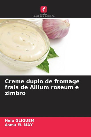 Creme duplo de fromage frais de Allium roseum e zimbro