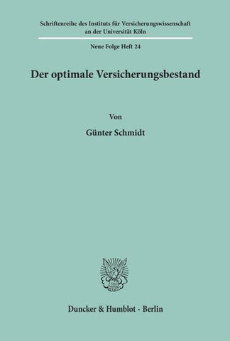 Der optimale Versicherungsbestand.