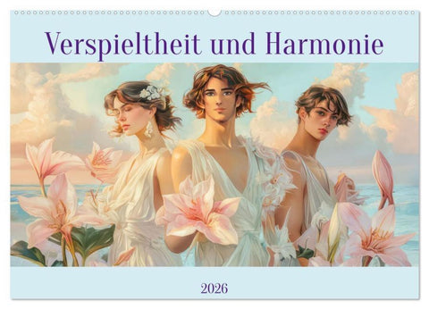 Verspieltheit und Harmonie (Wandkalender 2026 DIN A2 quer), CALVENDO Monatskalender