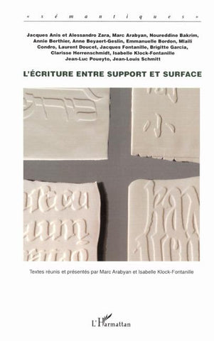 L'écriture entre support et surface