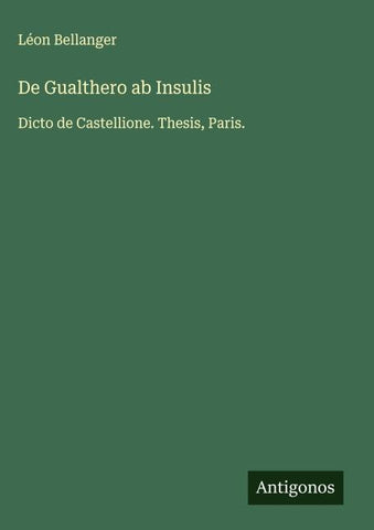 De Gualthero ab Insulis