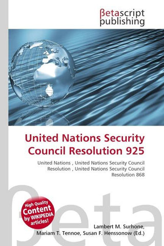 United Nations Security Council Resolution 925