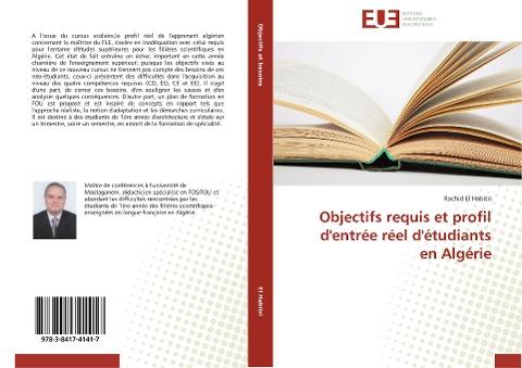 Objectifs requis et profil d'entrée réel d'étudiants en Algérie