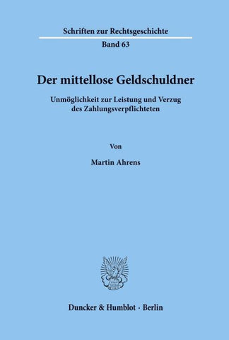 Der mittellose Geldschuldner.