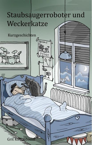 Staubsaugerroboter und Weckerkatze