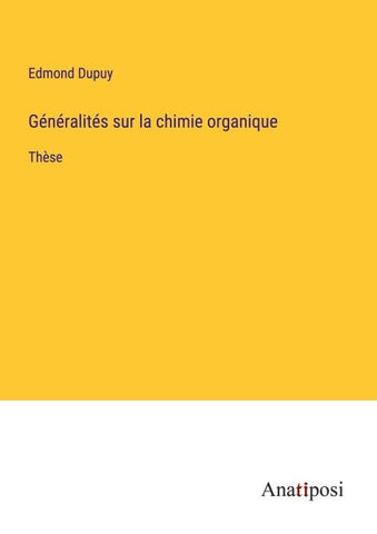 Généralités sur la chimie organique