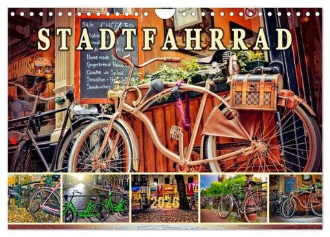Stadtfahrrad (Wandkalender 2026 DIN A4 quer), CALVENDO Monatskalender