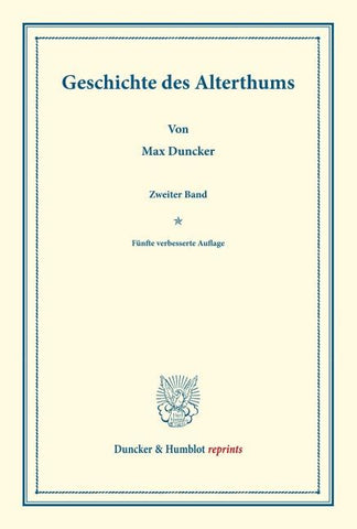 Geschichte des Alterthums.