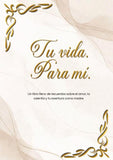 Tu vida. Para mí.