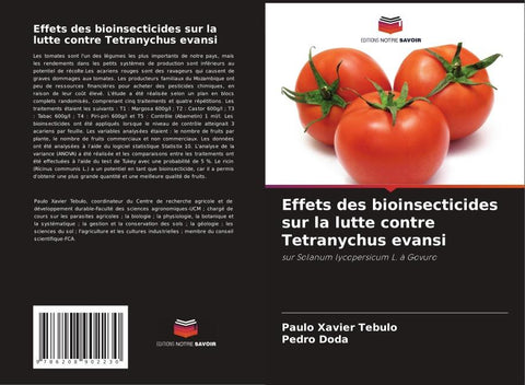 Effets des bioinsecticides sur la lutte contre Tetranychus evansi