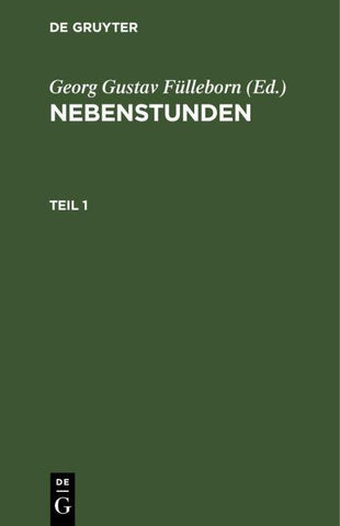 Nebenstunden. Teil 1