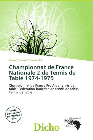Championnat de France Nationale 2 de Tennis de Table 1974-1975