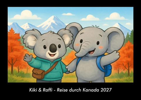 Kiki & Raffi - Reise durch Kanada 2027 Fotokalender DIN A3
