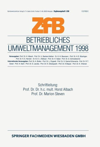 Betriebliches Umweltmanagement 1998